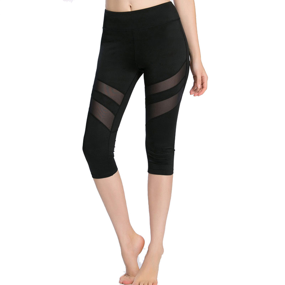 Mesh Design Capri Leggings • The Fab Yogi™